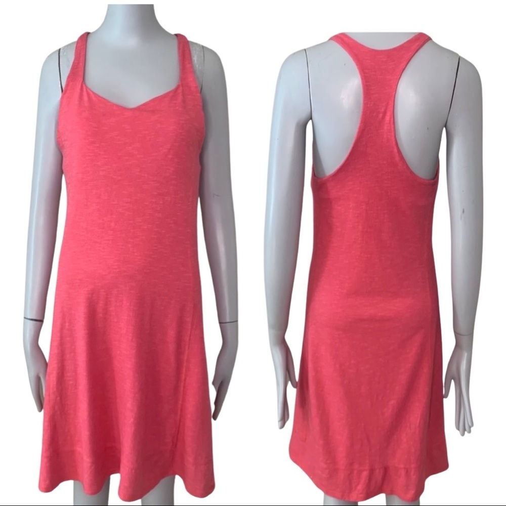 HORNY TOAD Seahorse Racerback Casual Knit Dress Bright Pink Fuchsia Sporty